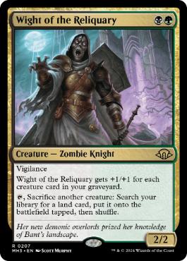 [207]【EN】聖遺のワイト/Wight of the Reliquary【MH3】[R][多色]