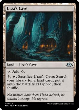 [234]【EN】ウルザの洞窟/Urza's Cave【MH3】[U][土地]