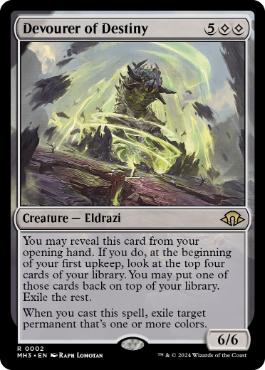 [002]【EN】【FOIL】運命を貪るもの/Devourer of Destiny【MH3】[R][無]