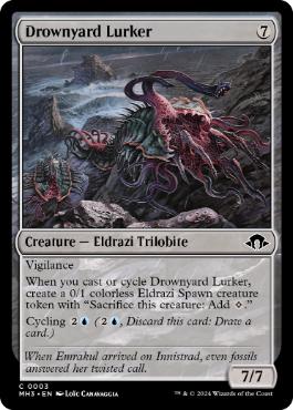 [003]【EN】【FOIL】溺墓潜み/Drownyard Lurker【MH3】[C][無]