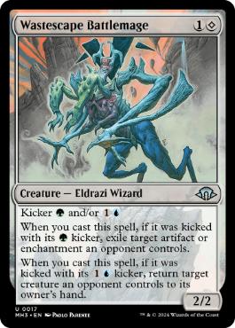 [017]【EN】【FOIL】荒景学院の戦闘魔道士/Wastescape Battlemage【MH3】[U][無]