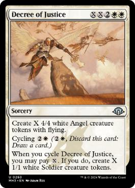 [263]【EN】【FOIL】正義の命令/Decree of Justice【MH3】[U][白]