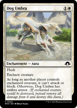 [022]【EN】【FOIL】犬の陰影/Dog Umbra【MH3】[C][白]