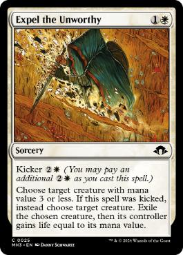[025]【EN】【FOIL】卑しき者の排斥/Expel the Unworthy【MH3】[C][白]