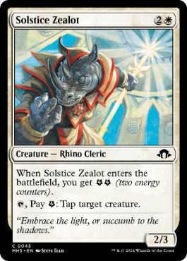 [043]【EN】【FOIL】至点の妄信者/Solstice Zealot【MH3】[C][白]