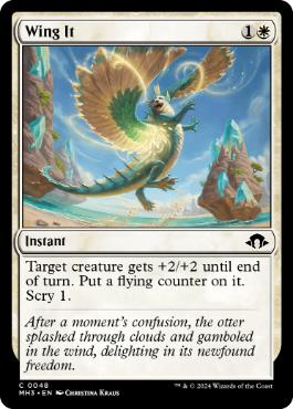 [048]【EN】【FOIL】翼はためくままに/Wing It【MH3】[C][白]