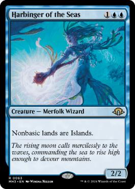 [063]【EN】【FOIL】海の先駆け/Harbinger of the Seas【MH3】[R][青]
