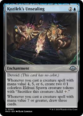 [065]【EN】【FOIL】コジレックの封印破り/Kozilek's Unsealing【MH3】[U][青]