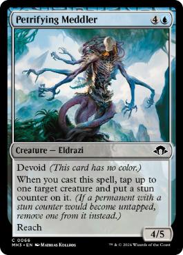 [066]【EN】【FOIL】石化の干渉者/Petrifying Meddler【MH3】[C][青]