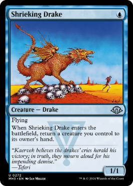 [272]【EN】【FOIL】金切り声のドレイク/Shrieking Drake【MH3】[U][青]