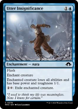 [078]【EN】【FOIL】小物の極み/Utter Insignificance【MH3】[C][青]
