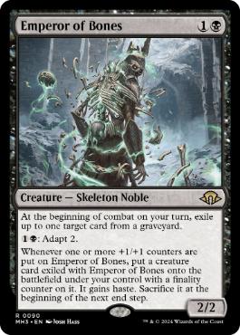 [090]【EN】【FOIL】骨の皇帝/Emperor of Bones【MH3】[R][黒]
