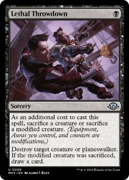 [099]【EN】【FOIL】致命的な投げ落とし/Lethal Throwdown【MH3】[U][黒]