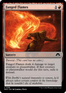 [118]【EN】【FOIL】牙持つ炎/Fanged Flames【MH3】[C][赤]