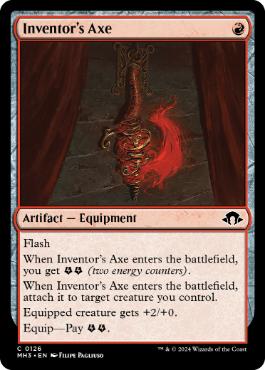 [126]【EN】【FOIL】発明者の斧/Inventor's Axe【MH3】[C][赤]