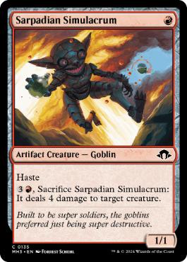 [135]【EN】【FOIL】サーペイディアの似姿/Sarpadian Simulacrum【MH3】[C][赤]