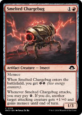 [139]【EN】【FOIL】精錬された蓄電虫/Smelted Chargebug【MH3】[C][赤]