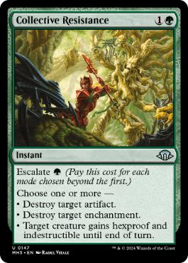 [147]【EN】【FOIL】集団的防衛/Collective Resistance【MH3】[U][緑]