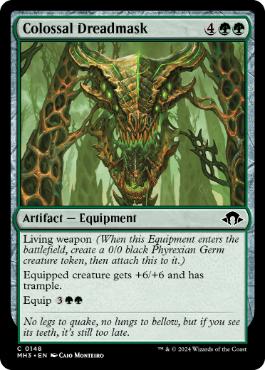 [148]【EN】【FOIL】巨大な戦慄面/Colossal Dreadmask【MH3】[C][緑]