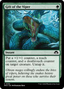 [156]【EN】【FOIL】バイパーの贈り物/Gift of the Viper【MH3】[C][緑]
