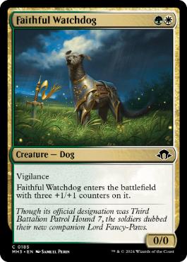 [185]【EN】【FOIL】忠実な番犬/Faithful Watchdog【MH3】[C][多色]