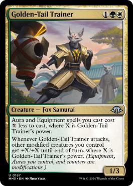 [187]【EN】【FOIL】金之尾の教練者/Golden-Tail Trainer【MH3】[U][多色]