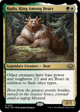[192]【EN】【FOIL】熊の中の王、クードー/Kudo, King Among Bears【MH3】[R][多色]