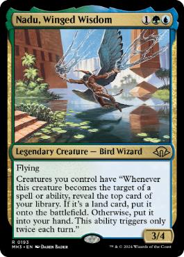 [193]【EN】【FOIL】有翼の叡智、ナドゥ/Nadu, Winged Wisdom【MH3】[R][多色]