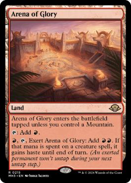 [215]【EN】【FOIL】栄光の闘技場/Arena of Glory【MH3】[R][土地]