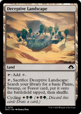 [219]【EN】【FOIL】欺罔地帯/Deceptive Landscape【MH3】[C][土地]