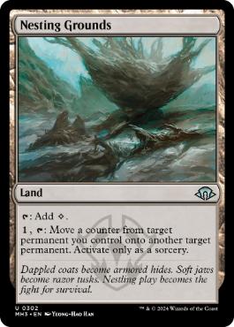 [302]【EN】【FOIL】巣ごもりの地/Nesting Grounds【MH3】[U][土地]