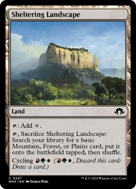 [227]【EN】【FOIL】孤立地帯/Sheltering Landscape【MH3】[C][土地]