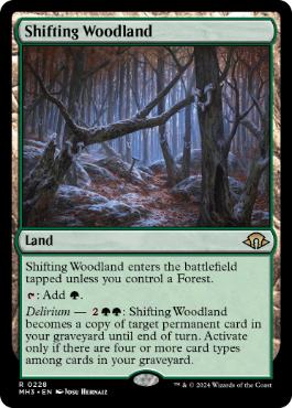 [228]【EN】【FOIL】変容する森林/Shifting Woodland【MH3】[R][土地]