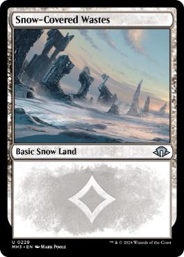 [229]【EN】【FOIL】冠雪の荒地/Snow-Covered Wastes【MH3】[U][土地]