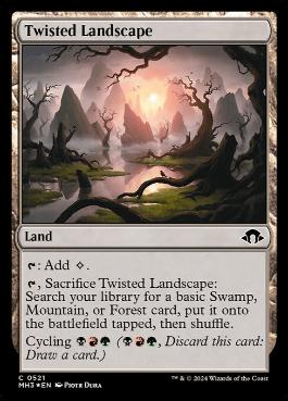 [521]【EN】【リップルFOIL】屈曲地帯/Twisted Landscape【MH3】[C][土地]