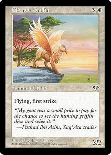 [013]【JP】イーカンドゥー・グリフィン/Ekundu Griffin【MIR】[C][白]