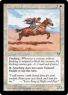 [018]【EN】フェメレフの騎士/Femeref Knight【MIR】[C][白]
