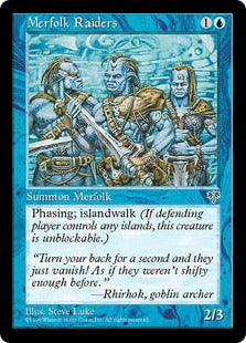 [075]【EN】マーフォーク襲撃部隊/Merfolk Raiders【MIR】[C][青]