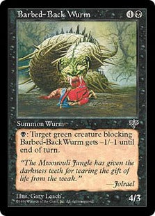 [105]【EN】刺のワーム/Barbed-Back Wurm【MIR】[U][黒]