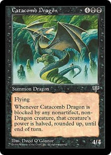 [112]【JP】地下墓地のドラゴン/Catacomb Dragon【MIR】[R][黒]