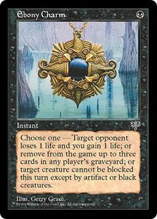 [120]【JP】黒檀の魔除け/Ebony Charm【MIR】[C][黒]