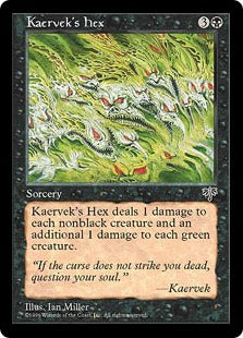 [130]【JP】ケアヴェクの呪詛/Kaervek's Hex【MIR】[U][黒]