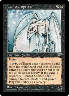 [148]【JP】烙印の死霊/Tainted Specter【MIR】[R][黒]