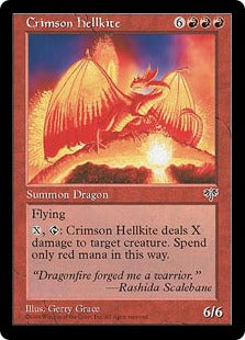 [167]【EN】真紅のヘルカイト/Crimson Hellkite【MIR】[R][赤]