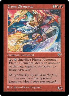 [175]【JP】猛火の精霊/Flame Elemental【MIR】[U][赤]