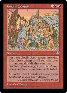 [178]【EN】ゴブリン斥候隊/Goblin Scouts【MIR】[U][赤]