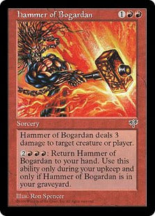 [181]【EN】ボガーダンの鎚/Hammer of Bogardan【MIR】[R][赤]