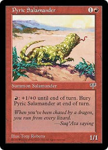 [187]【EN】紅蓮のサラマンダー/Pyric Salamander【MIR】[C][赤]