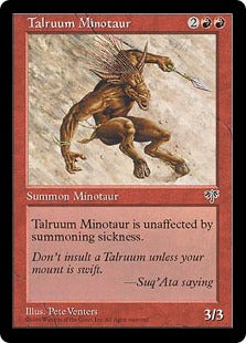 [196]【EN】タールルーム・ミノタウルス/Talruum Minotaur【MIR】[C][赤]