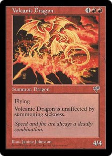 [201]【JP】火山のドラゴン/Volcanic Dragon【MIR】[R][赤]